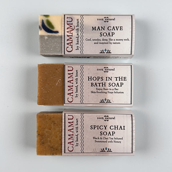 Three-Piece Suit: Handmade Soap Set for Him