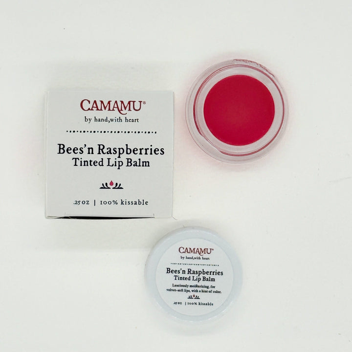 Bees and Raspberries Tinted Lip Balm