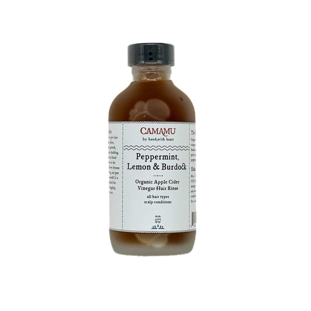 Herb-Infused Organic Apple Cider Vinegar Hair Rinses