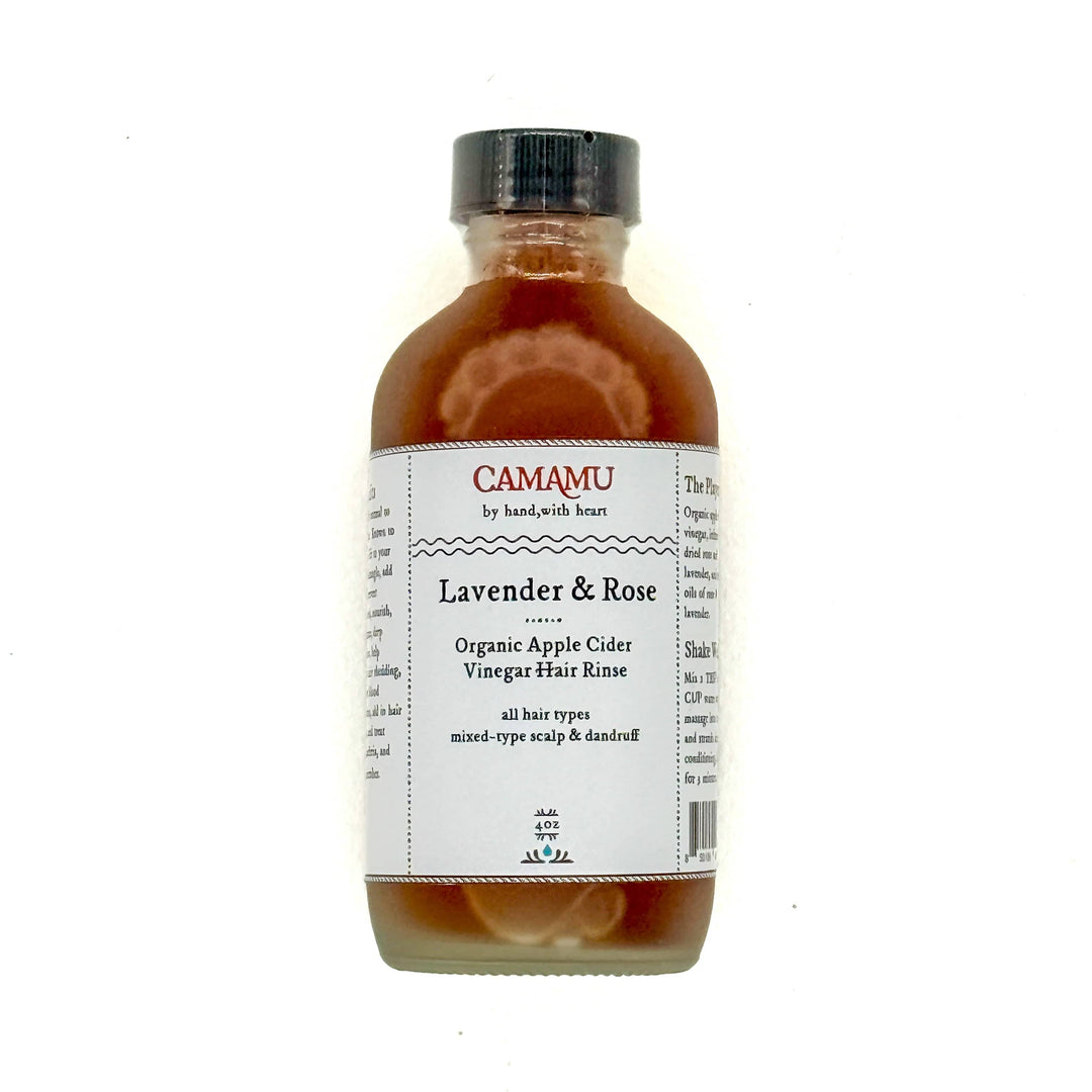 Herb-Infused Organic Apple Cider Vinegar Hair Rinses