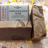 Camamu Soap's all natural Choco-licious Soap handmade with skin-nourishing and moisturizing cocoa butter and a medley of spicy essential oils