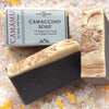 Camamu Soap's all natural handmade Camaccino Soap made with organic coffee for skin brightening and tightening