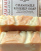 Camamu Soap's all natural handmade Chamomile Rosehip Soap infused with organic chamomile for skin soothing and super-fatted with skin softening, nourishing rose hip seed oil