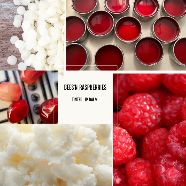 Bees and Raspberries Tinted Lip Balm